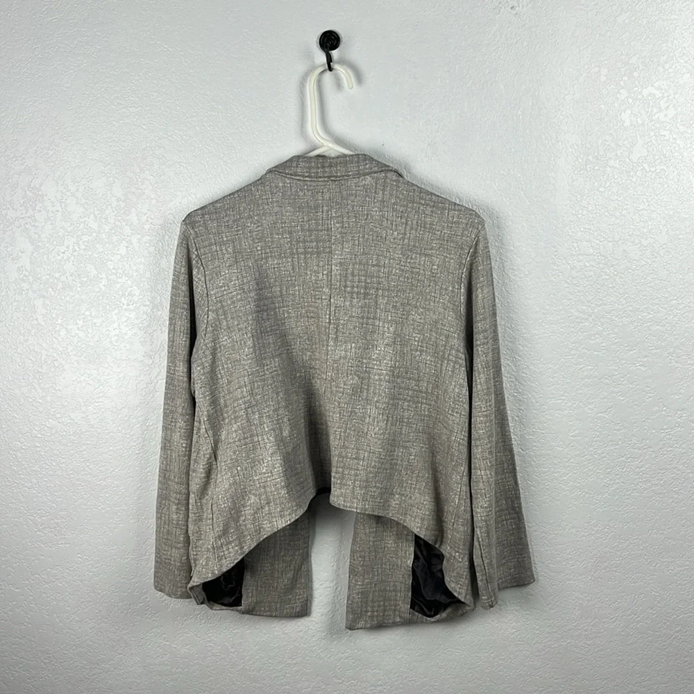 LuLaRoe Jenny Women's Gray Blazer Long Sleeve Chic Career Business‎ Core Sz M